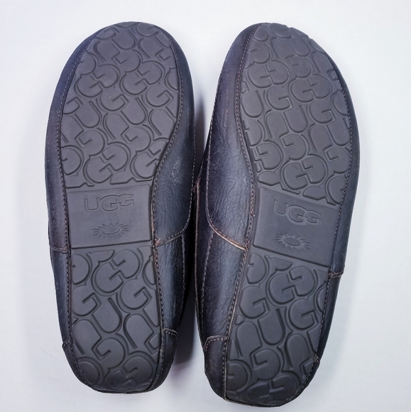 UGG |‎ Mens Sherpa Lined Slippers size 12, Brown main image 7